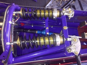 Midget racer rear suspension